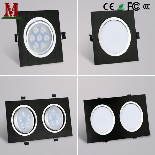 

downlights led square downlight 3w-30w single head / double embedded ceiling light ac85-265v spotlight