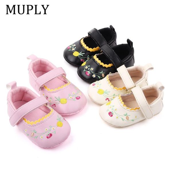 

baby shoes girls born soft sole anti-slip floral footwear crib girl first walkers