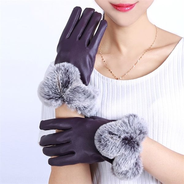 

8cD rex rabbit fur mouth mittens plain touch screen for fingerless ves and ' rex rabbit fur mouth plain touch screen for women and gloves, Blue;gray