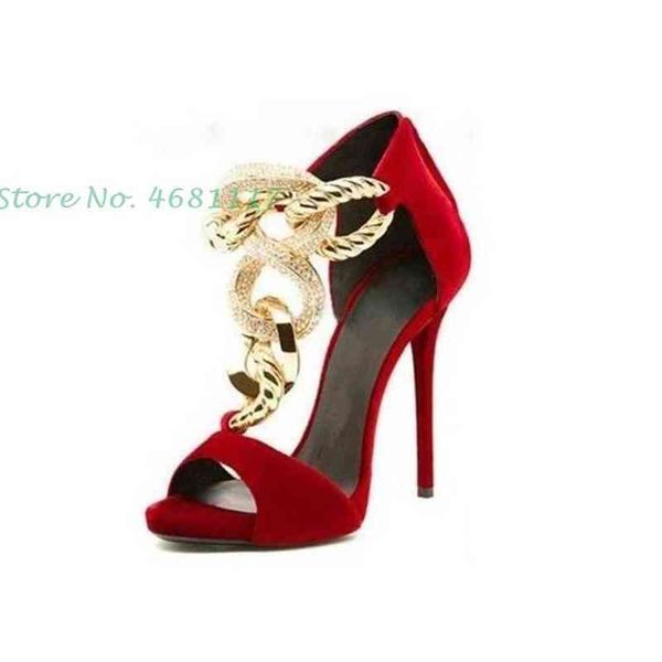 

dress shoes metal crystal suede pumps for women peep toe super high thin heels party outfit spring office lady 220303, Black