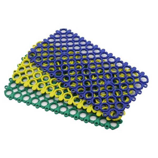 

plastic pet spliced mat green/blue/yellow optional cat dog rabbits prevention foot water leak cage pads kennels & pens