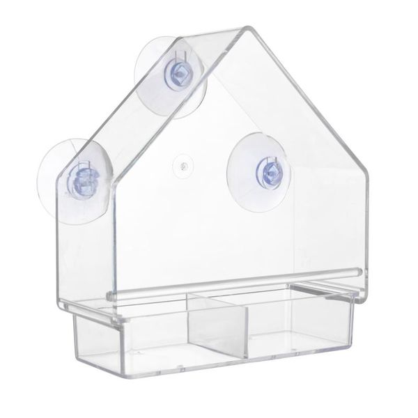 

other bird supplies window feeder house shape weather proof transparent suction cup outdoor birdfeeders hanging birdhouse for outside garden