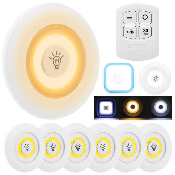 

night lights touch remote control under cabinet lighting battery powered wall lamp stairs bedroom decor wireless led