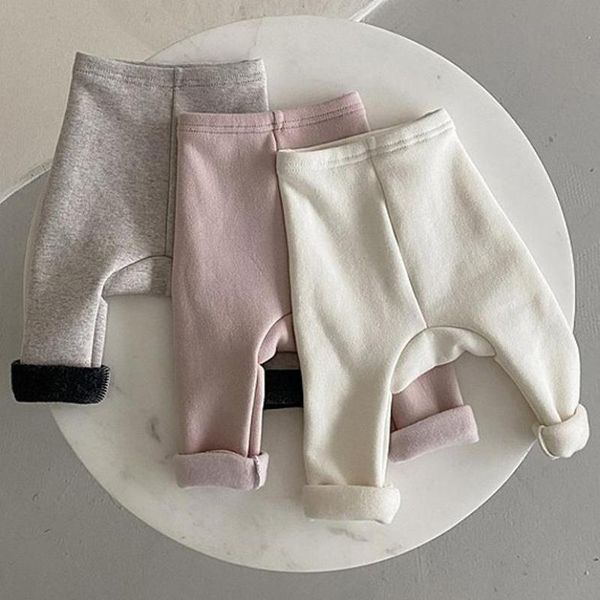 

girls legging winter thicken children pants toddler clothes kids trousers for baby boys leggings warm velvet fleece, Blue