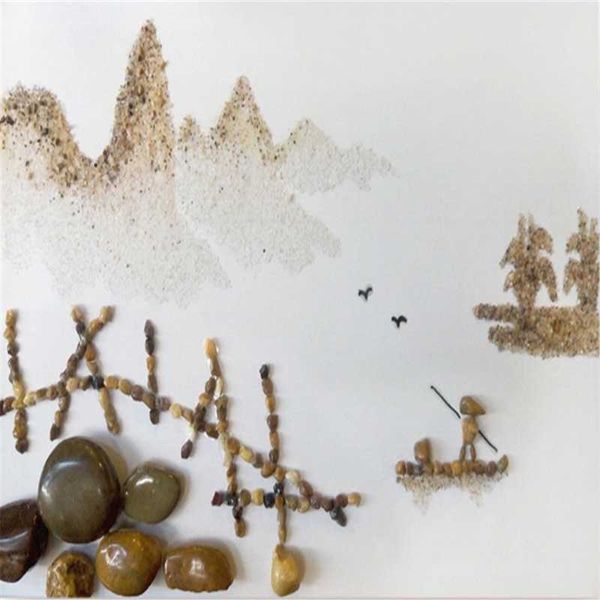 

wallpapers milofi creative cobblestone landscape boat 3d stereo tv background wall