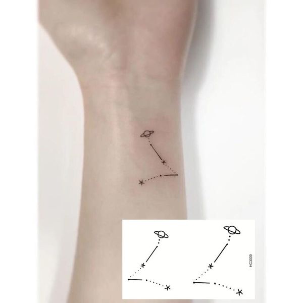 

temporary tattoos nu-taty 25 set ins style waterproof and durable wrist ankle skin simple star tattoo with girl's heart sticker