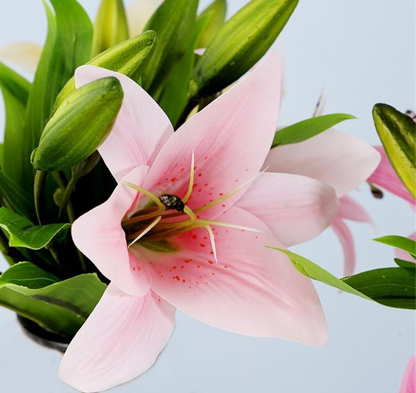 

decorative flowers & wreaths simulation flower single lily living room decoration tabledining table wedding holiday party pendant diy