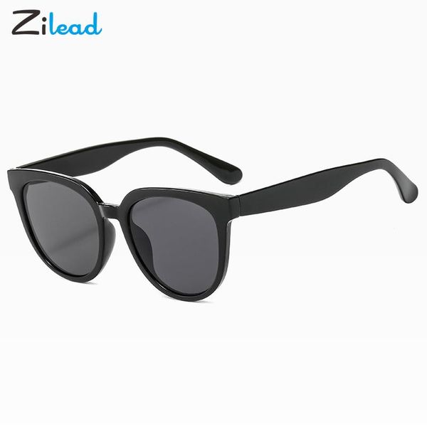 

zilead simple fashion cat eye sunglasses street pography personalized sungshades jelly color sun glasses for men and women, White;black