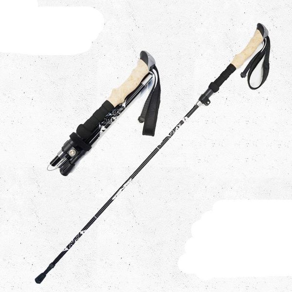 

trekking poles fonoun walking sticks with bag climbing alpenstock 110-125cm 5 joints antiskid wear resistance light absorption fg88