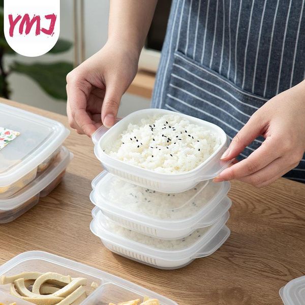 

storage bottles & jars 1pc drain box microwave heating lunch boxes office worker dumpling packing keep fresh rice crisper er bun fruit