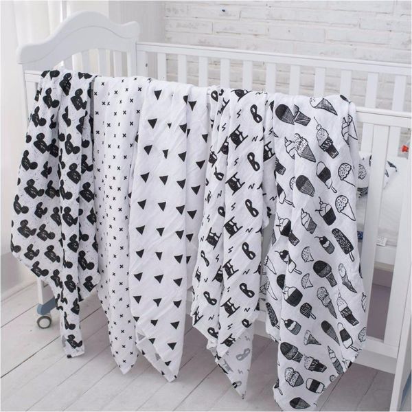 

blankets & swaddling 100% organic cotton muslin swaddle blanket,heart bottle blanket,infant newborn baby 47*47\ qps8