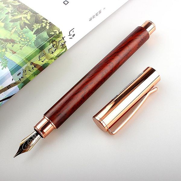 

fountain pens wooden pen vintage ink 0.5mm nib converter filler stationery office school supplies writing gift