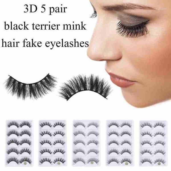 

pairs of false eyelashes 3d natural thick cross mink eye lashes wispy makeup beauty extension tools1