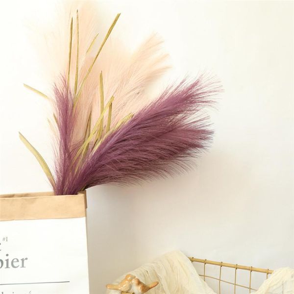 

decorative flowers & wreaths 100cm artificial pampas grass bouquet for home decoration flower arrangement fake plants reed wedding accessori