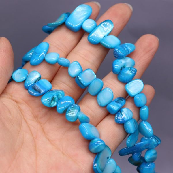 

other selling natural shell irregular rectangular sky blue beaded diy for making jewelry accessories 8x15-10x20mm-80 cm