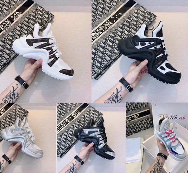 

designer 2021 new fashion platform casual shoes breathable height womens sneakers bow bottom dad shoe, Black