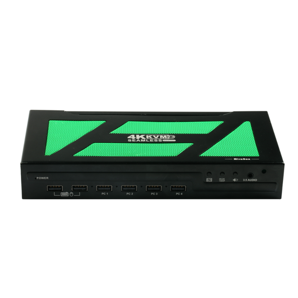 

quad multiviewer with audio extractor 4x1 seamless switch for pc dvd tv box cables & connectors