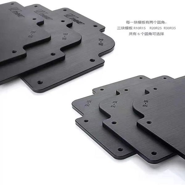 

professional hand tool sets engraving machine r corner round router table fixture profile template woodworking trimming diy