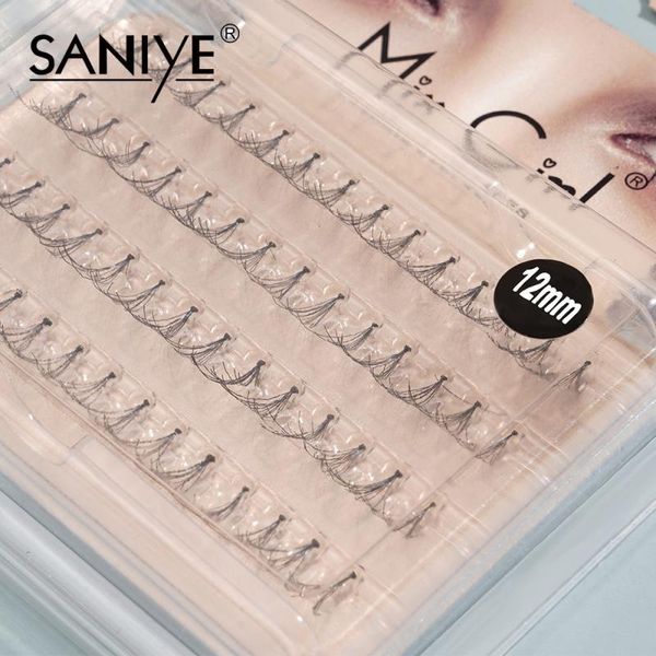 

false eyelashes saniye naturally grafted single cluster a-shaped hairy three-dimensional planting tslm1