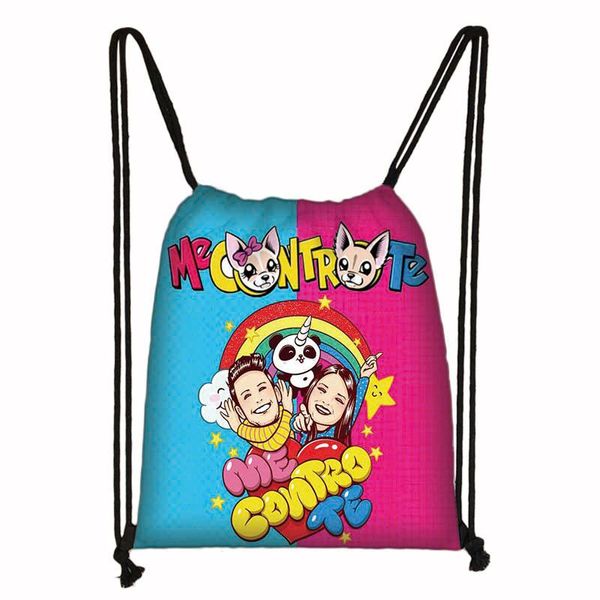 

backpack me contro te 3d drawstring bag printing daily casual boys girls knapsack bags