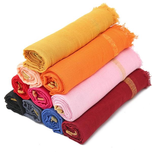 

scarves women solid color muslim hijab shimmer glitter linen cotton scarf fashion shawl femme plain big pashmina wrap head, Blue;gray