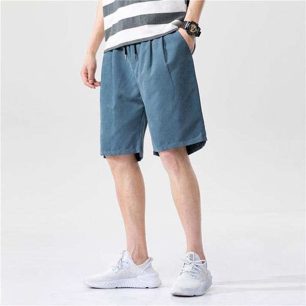 

men's shorts 2021 mens fitness casual drawstring short pants streetwear male homme, White;black