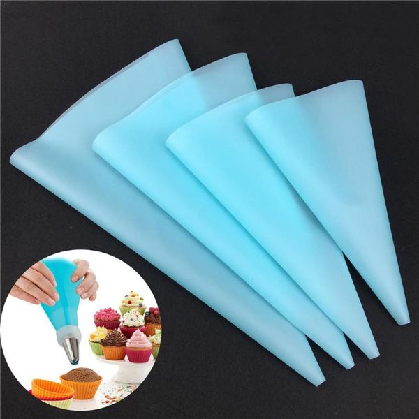 

baking & pastry tools 4 pcs confectionery bag silicone icing piping cream nozzle diy cake decorating stand