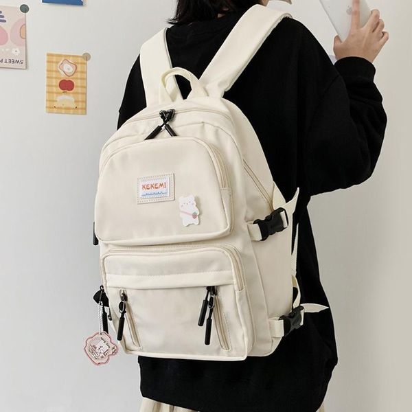 

backpack nylon women 2021 style college simple fashion large capacity bag
