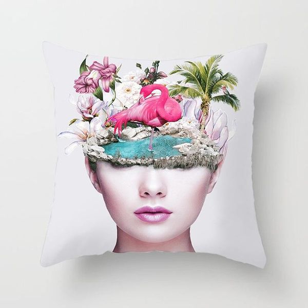 

pillow case square pillowcase home decorative rose gold pink cover nordic almofadas para throw pillows
