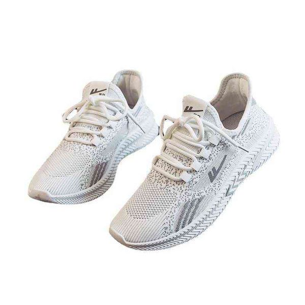 

huili men's sho sports 2021 trend running flying woven breathable star coconut