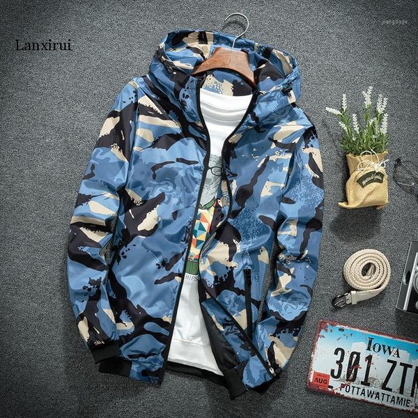 

windbreaker jackets men casual spring hooded camouflage jacket mens streetwear hip hop sportwear camo army clothes men's, Black;brown