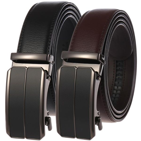 

belts designer belt leather thick embossed with alloy smooth buckle men's fashion, Black;brown