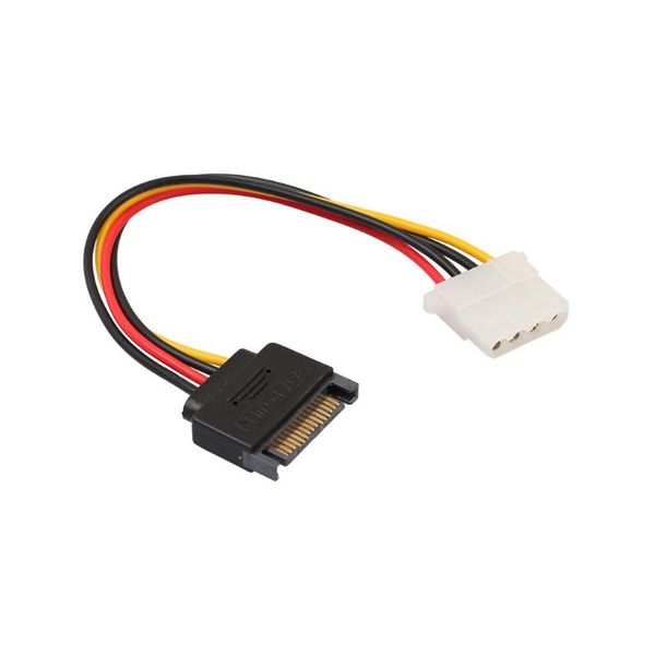 

computer cables & connectors est arrival 15 pin sata male to 4 molex 2 female ide hdd power hard drive cable adapter