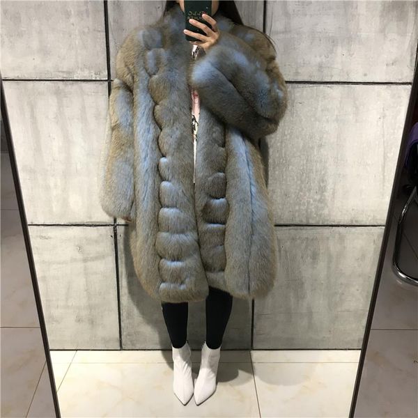

women's fur & faux coat women real ladies natural, Black