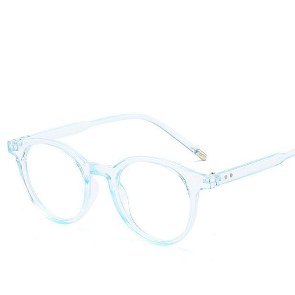 

fashion sunglasses frames round anti-blue light eye glasses for women computer men prescription, Black