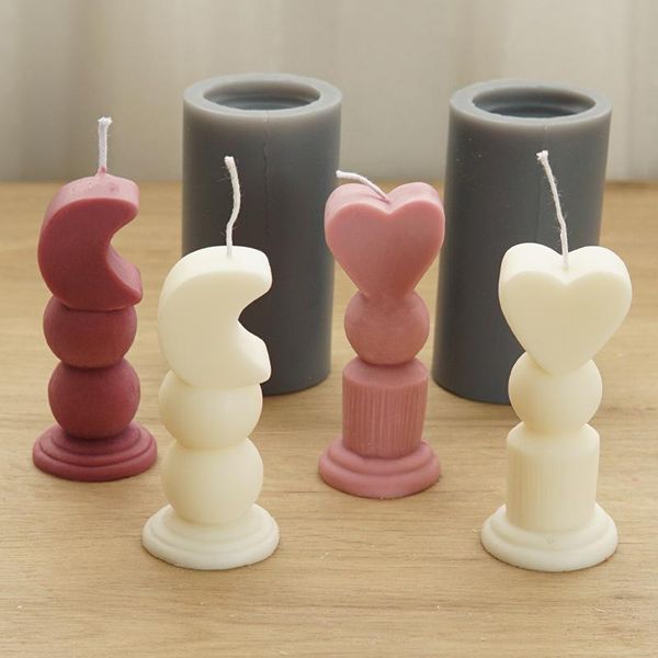 

craft tools love scepter moon scented candle plaster silicone mold diy making supplies resin mould