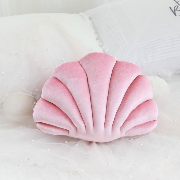 

pillow seashell decorative throw sea princess velvet doll ocean cuhion for home office kids