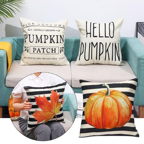 

pillow case supplies sofa accessories pumpkin thanksgiving pillowcases halloween decorations covers throw cushion cover