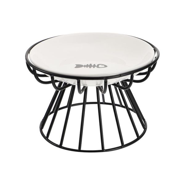 

cat bowls & feeders 1 set creative elevated puppy feeder bowl with iron stand pet supplies