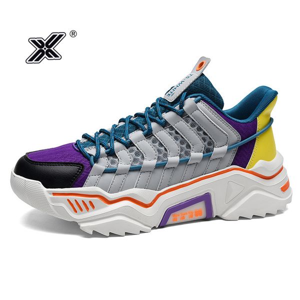 

brand autumn new fashion chunky sneakers men non-slip platform men shoes casual hip hop colored sneakers men couple shoes
