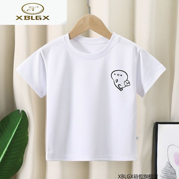 

children's short summer boys' t-shirt sportswear / breathable sweat absorbing quick drying clothes basketball suit girls' hal, Blue