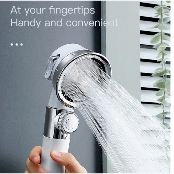 

bathroom shower sets high pressure water saving perforated adjustable accessories head pressurized