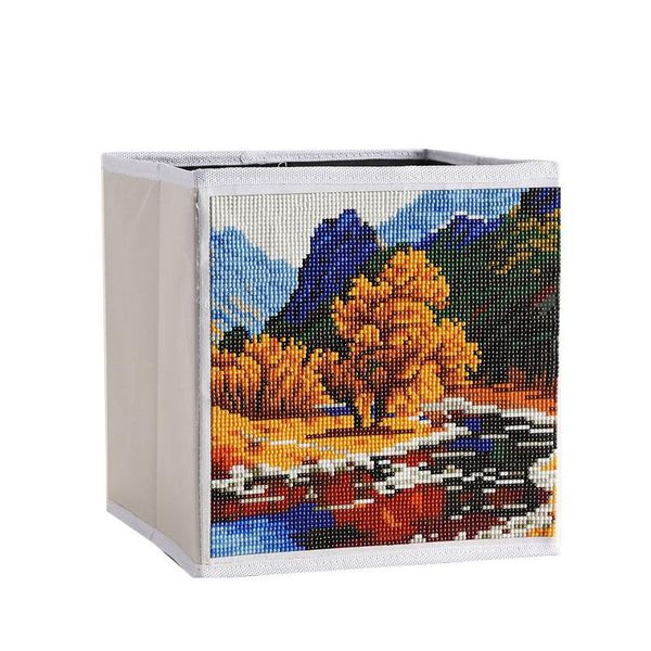 

storage bags 5d diy diamond painting kit box with pen tool resin for home decorations und sale