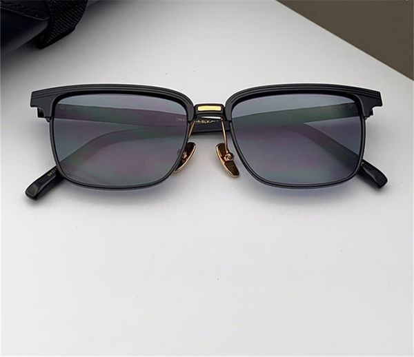 

aristocrat drx2076 new sunglasses men metal retro titanium sunglasses fashion style plate frame uv 400 mirror with advanced box, White;black