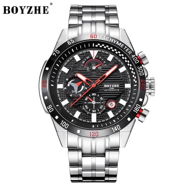 

wristwatches men's watch boyzhe sports machinery business, Slivery;brown