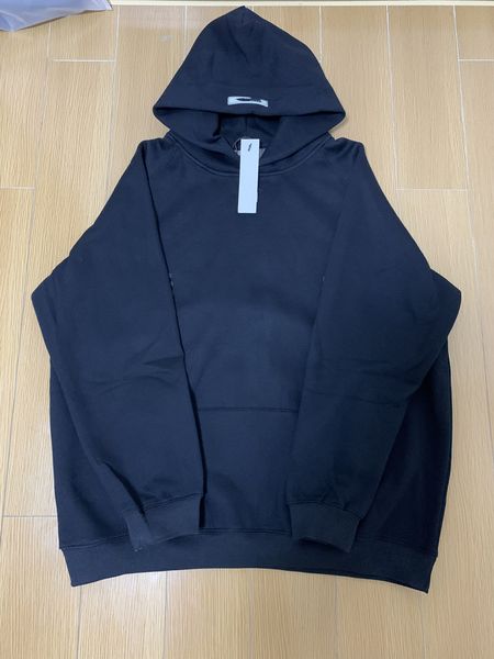 

real p hoodie men's sweater chest glued letter jumper men and women couple jackets fashion street, Black