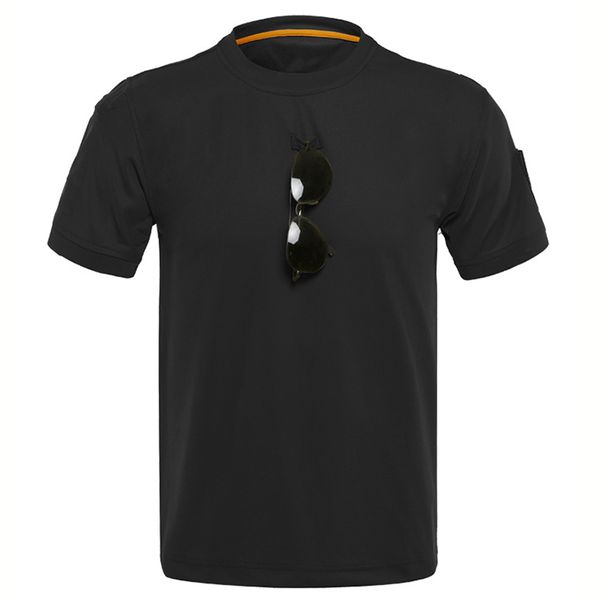

mens crew neck quick dry military army tactical combat t-shirts outdoor sports short sleeve tee shirts training running, Gray;blue