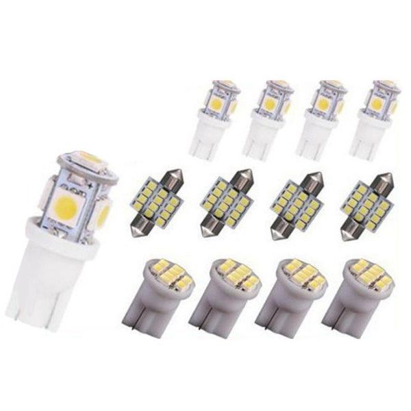 

working light 13x car interior led lights for dome license plate lamp 12v accessories kit
