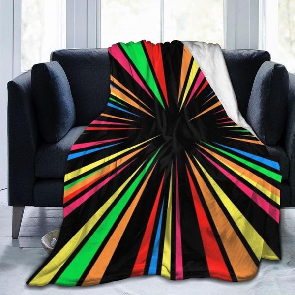 

blankets fashion 3d stripes personality printed flannel blanket sheet bedding soft bed cover home textile decoration