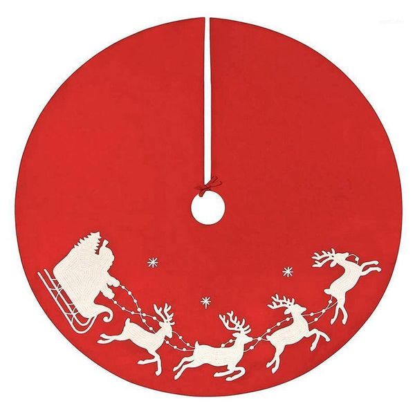

christmas decorations 1 pcs tree skirt santa claus elk xmas skirts carpet for holiday decoration1